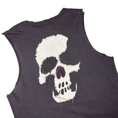 L.G.B. (Le Grand Bleu) skull patch tank top