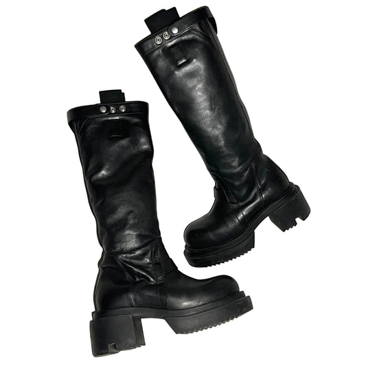 Rick Owens FW22 "STROBE" knee-high Bogun boots