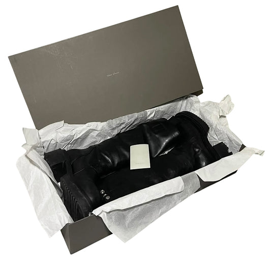 Rick Owens FW22 "STROBE" knee-high Bogun boots
