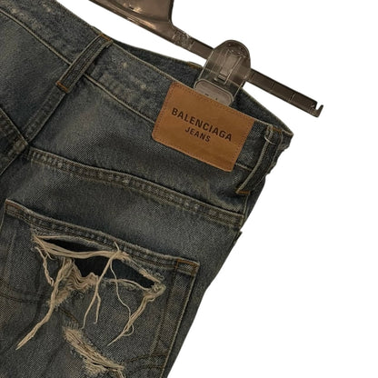 Balenciaga AW21 "Afterworld" distressed denim