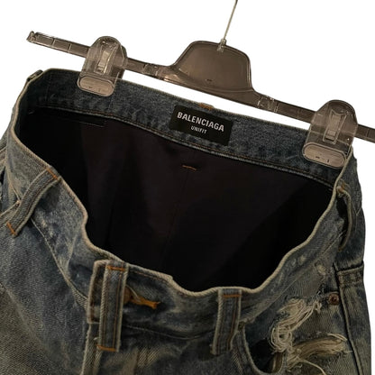 Balenciaga AW21 "Afterworld" distressed denim