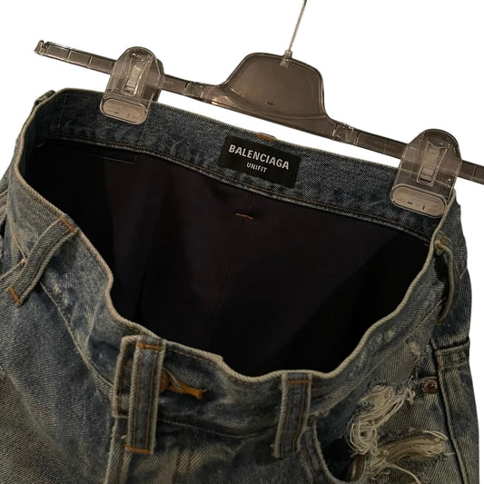 Balenciaga AW21 "Afterworld" distressed denim