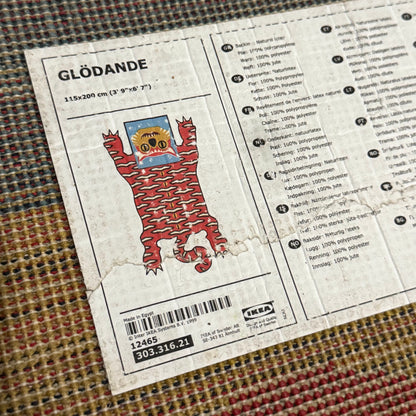 Walter Van Beirendonck x IKEA "Glödande" Tiger rug