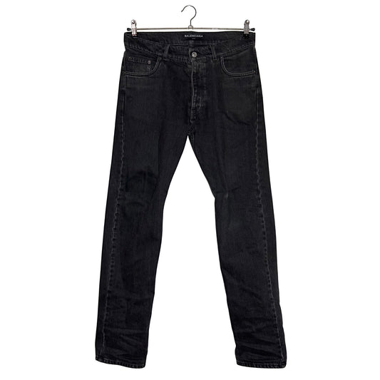 Balenciaga FW17 black regular fit denim
