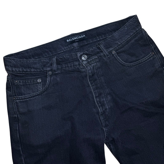 Balenciaga FW17 black regular fit denim