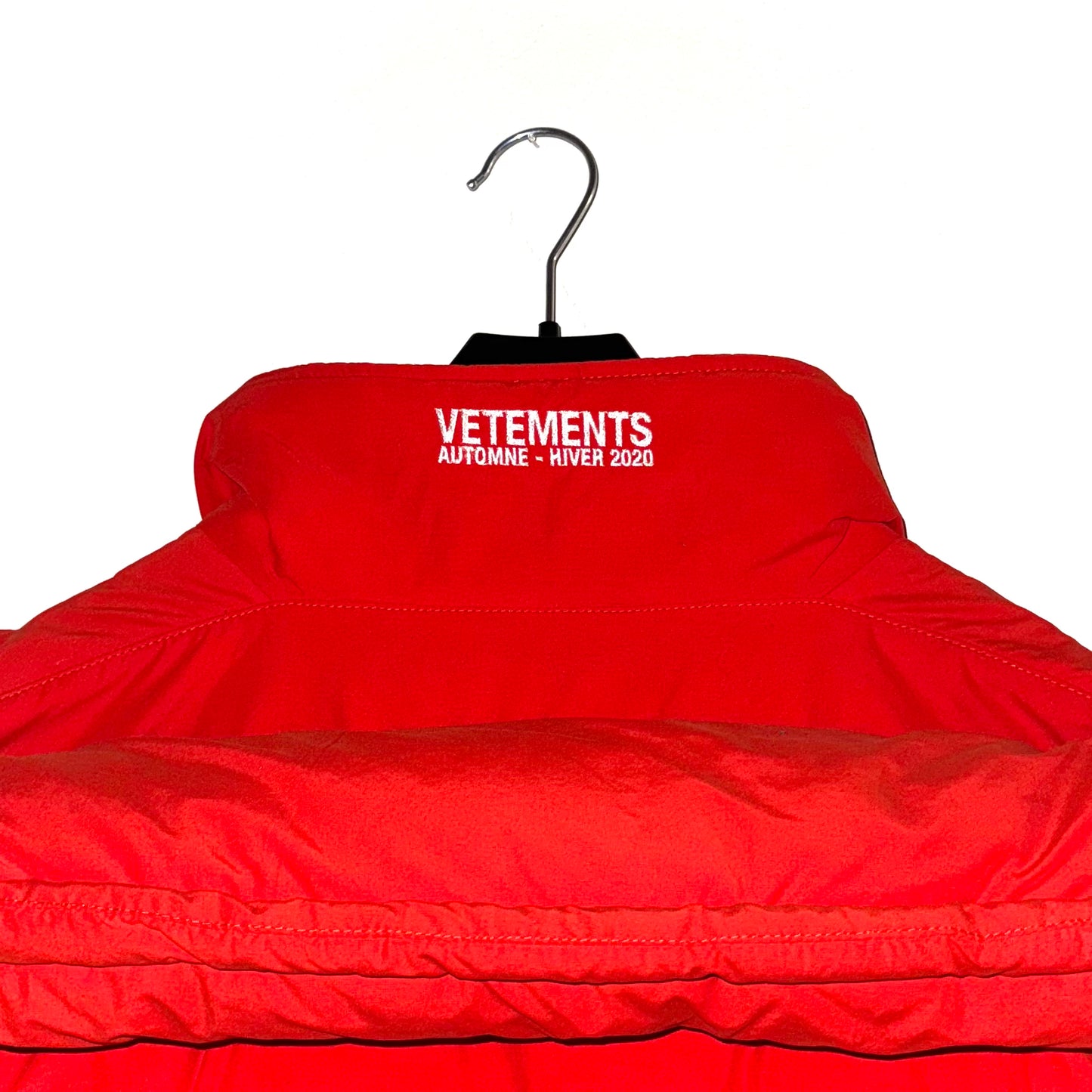 Vetements AW20 upside down puffer jacket