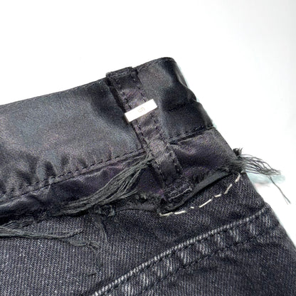 Dior Homme AW06 satin Cummerbund denim