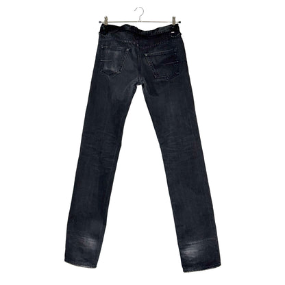 Dior Homme AW06 satin Cummerbund denim