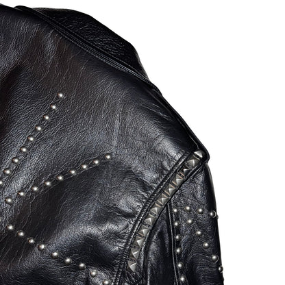 Saint Laurent FW16 "Palladium" studded leather biker jacket