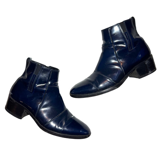 Dior Homme AW09 navy ankle boots by Kris Van Assche