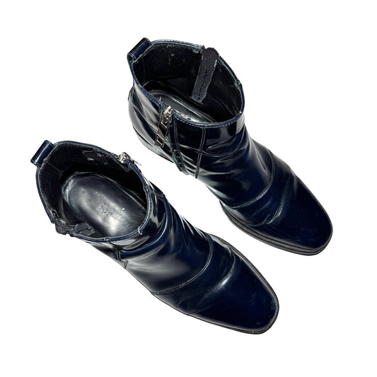 Dior Homme AW09 navy ankle boots by Kris Van Assche