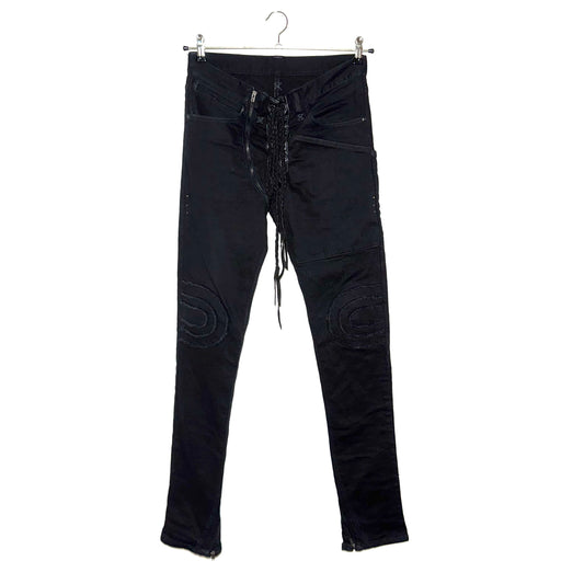 If Six Was Nine SBCM-6 front lace-up denim