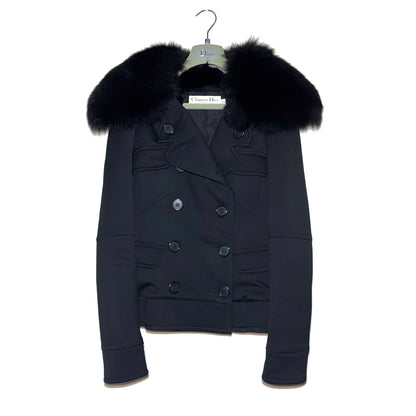 Christian Dior by John Galliano fox fur collar jacket