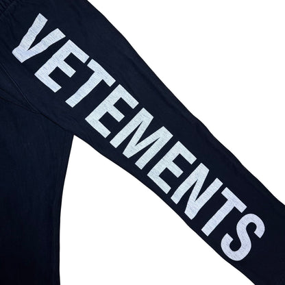Vetements AW19 Spell-out sweatpants