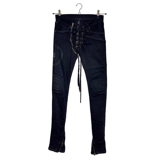 If Six Was Nine SBCM-6 front lace-up denim