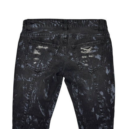 Balmain AW09 chainmail distressed denim