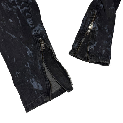 Balmain AW09 chainmail distressed denim
