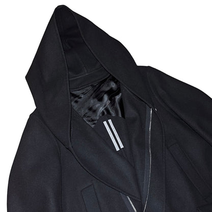 Rick Owens FW19 "LARRY" hooded fishtail virgin wool parka