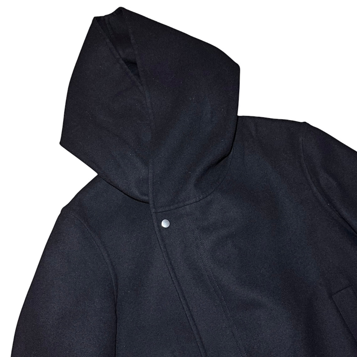 Rick Owens FW19 "LARRY" hooded fishtail virgin wool parka