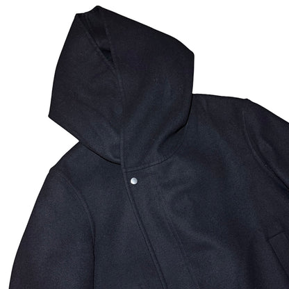 Rick Owens FW19 "LARRY" hooded fishtail virgin wool parka